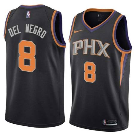 Black Vinny Del Negro SUNS #8 Twill Basketball Jersey FREE SHIPPING