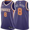 Purple Vinny Del Negro SUNS #8 Twill Basketball Jersey FREE SHIPPING