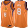 Orange Channing Frye SUNS #8 Twill Basketball Jersey FREE SHIPPING