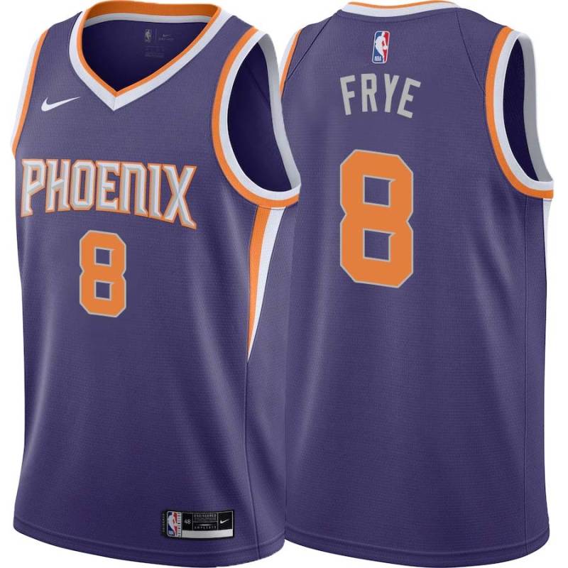 Purple Channing Frye SUNS #8 Twill Basketball Jersey FREE SHIPPING