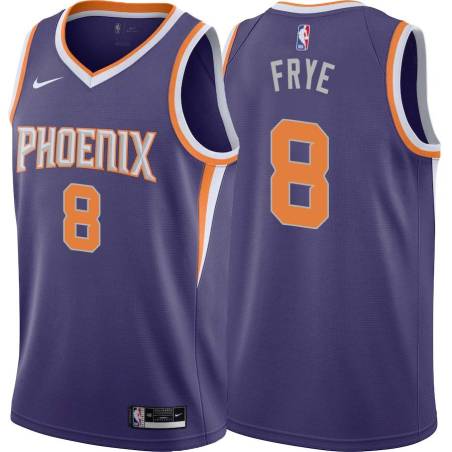 Purple Channing Frye SUNS #8 Twill Basketball Jersey FREE SHIPPING