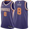 Purple Channing Frye SUNS #8 Twill Basketball Jersey FREE SHIPPING