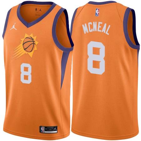 Orange Jerel McNeal SUNS #8 Twill Basketball Jersey FREE SHIPPING