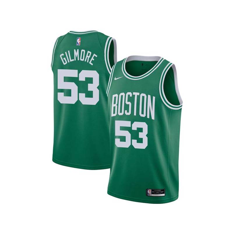 Green Artis Gilmore Twill Basketball Jersey -Celtics #53 Gilmore Twill Jerseys, FREE SHIPPING