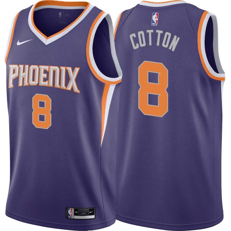 Purple Bryce Cotton SUNS #8 Twill Basketball Jersey FREE SHIPPING