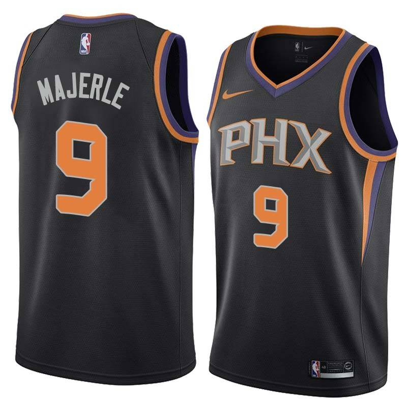 Black Dan Majerle SUNS #9 Twill Basketball Jersey FREE SHIPPING