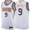 White2 Dan Majerle SUNS #9 Twill Basketball Jersey FREE SHIPPING