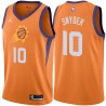 Orange Dick Snyder SUNS #10 Twill Basketball Jersey FREE SHIPPING