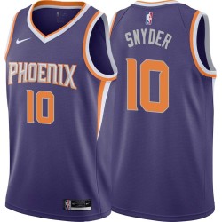 Purple Dick Snyder SUNS #10 Twill Basketball Jersey FREE SHIPPING