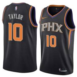 Black Fred Taylor SUNS #10 Twill Basketball Jersey FREE SHIPPING