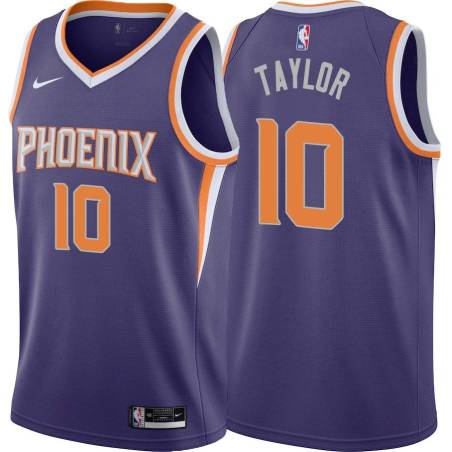 Purple Fred Taylor SUNS #10 Twill Basketball Jersey FREE SHIPPING