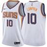 White2 Phil Lumpkin SUNS #10 Twill Basketball Jersey FREE SHIPPING