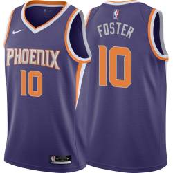 Purple Rod Foster SUNS #10 Twill Basketball Jersey FREE SHIPPING