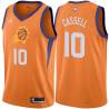 Orange Sam Cassell SUNS #10 Twill Basketball Jersey FREE SHIPPING