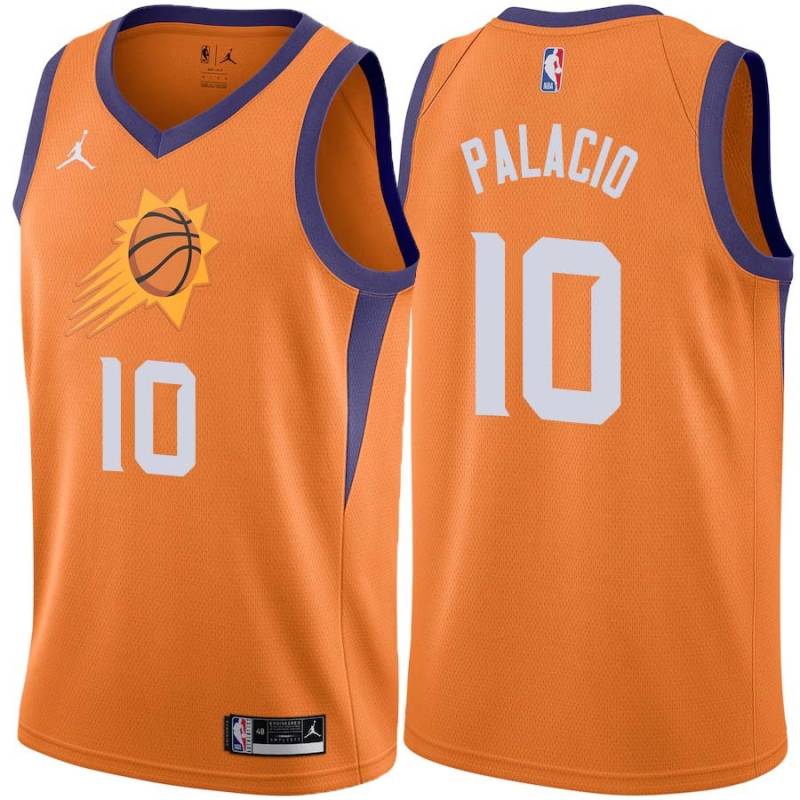 Orange Milt Palacio SUNS #10 Twill Basketball Jersey FREE SHIPPING