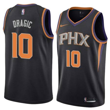 Black Zoran Dragic SUNS #10 Twill Basketball Jersey FREE SHIPPING