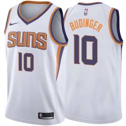 White2 Chase Budinger SUNS #10 Twill Basketball Jersey FREE SHIPPING