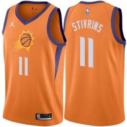 Orange Alex Stivrins SUNS #11 Twill Basketball Jersey FREE SHIPPING