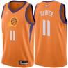 Orange Jimmy Oliver SUNS #11 Twill Basketball Jersey FREE SHIPPING