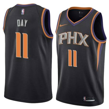 Black Todd Day SUNS #11 Twill Basketball Jersey FREE SHIPPING