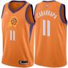 Orange Zarko Cabarkapa SUNS #11 Twill Basketball Jersey FREE SHIPPING