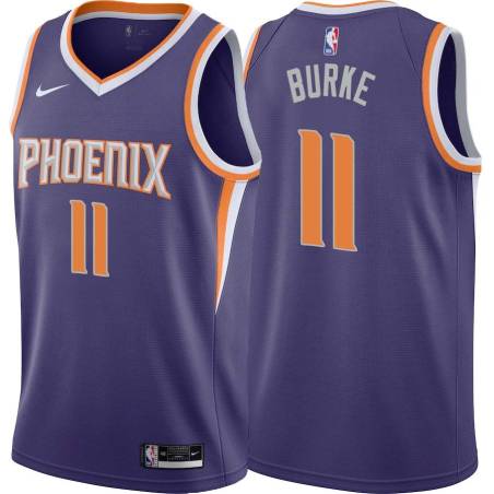 Purple Pat Burke SUNS #11 Twill Basketball Jersey FREE SHIPPING