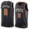 Black Jamal Crawford SUNS #11 Twill Basketball Jersey FREE SHIPPING