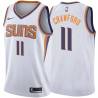 White2 Jamal Crawford SUNS #11 Twill Basketball Jersey FREE SHIPPING