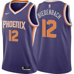 Purple Ed Biedenbach SUNS #12 Twill Basketball Jersey FREE SHIPPING