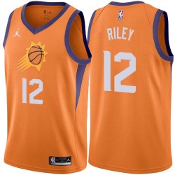 Orange Pat Riley SUNS #12 Twill Basketball Jersey FREE SHIPPING