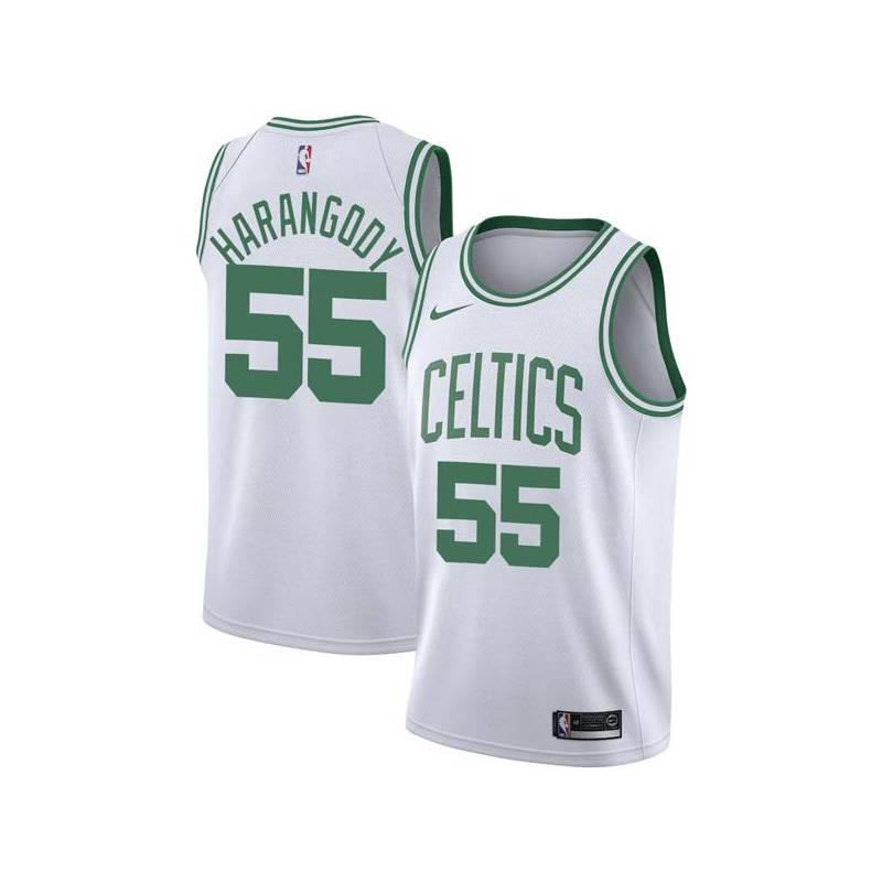 White Luke Harangody Twill Basketball Jersey -Celtics #55 Harangody Twill Jerseys, FREE SHIPPING