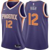 Purple Johnny High SUNS #12 Twill Basketball Jersey FREE SHIPPING