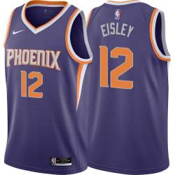 Purple Howard Eisley SUNS #12 Twill Basketball Jersey FREE SHIPPING