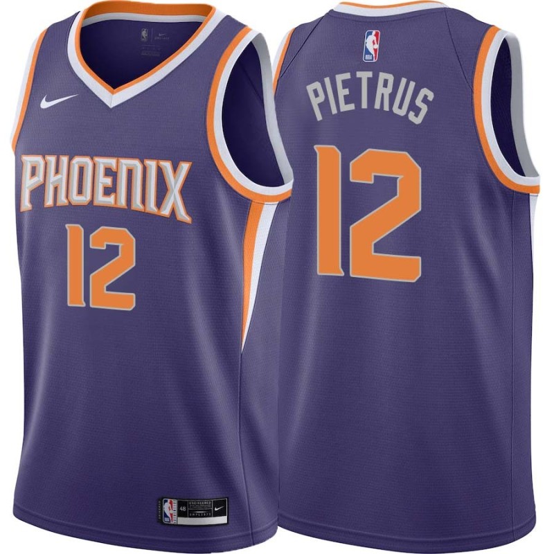 Purple Mickael Pietrus SUNS #12 Twill Basketball Jersey FREE SHIPPING