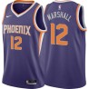 Purple Kendall Marshall SUNS #12 Twill Basketball Jersey FREE SHIPPING