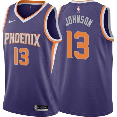 Purple Gus Johnson SUNS #13 Twill Basketball Jersey FREE SHIPPING