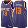 Purple Gus Johnson SUNS #13 Twill Basketball Jersey FREE SHIPPING