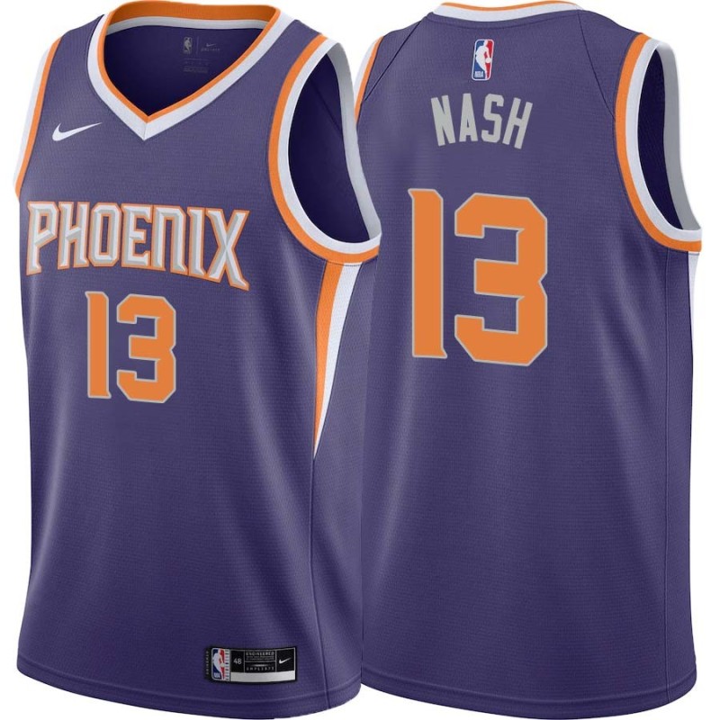 Purple Steve Nash SUNS #13 Twill Basketball Jersey FREE SHIPPING