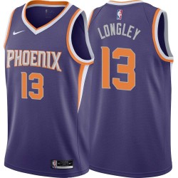 Purple Luc Longley SUNS #13 Twill Basketball Jersey FREE SHIPPING