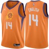 Orange Scott English SUNS #14 Twill Basketball Jersey FREE SHIPPING