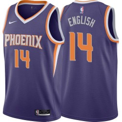 Purple Scott English SUNS #14 Twill Basketball Jersey FREE SHIPPING