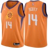 Orange Alvin Scott SUNS #14 Twill Basketball Jersey FREE SHIPPING