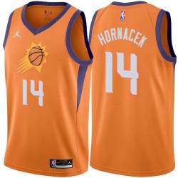 Orange Jeff Hornacek SUNS #14 Twill Basketball Jersey FREE SHIPPING