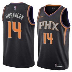 Black Jeff Hornacek SUNS #14 Twill Basketball Jersey FREE SHIPPING