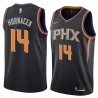 Black Jeff Hornacek SUNS #14 Twill Basketball Jersey FREE SHIPPING