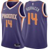 Purple Jeff Hornacek SUNS #14 Twill Basketball Jersey FREE SHIPPING