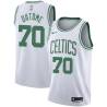 White Luigi Gigi Datome Twill Basketball Jersey -Celtics #70 Datome Twill Jerseys, FREE SHIPPING