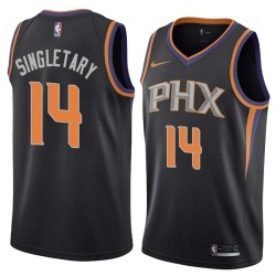 Black Sean Singletary SUNS #14 Twill Basketball Jersey FREE SHIPPING