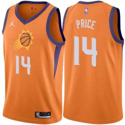 Orange Ronnie Price SUNS #14 Twill Basketball Jersey FREE SHIPPING