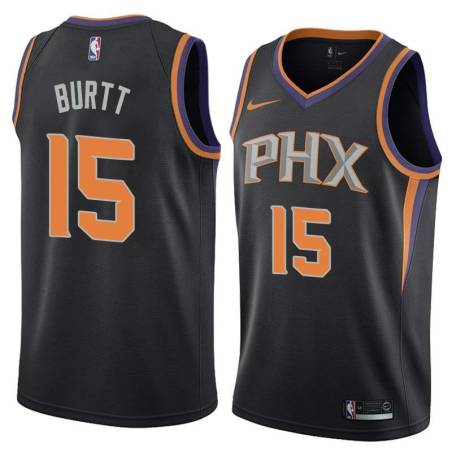 Black Steve Burtt SUNS #15 Twill Basketball Jersey FREE SHIPPING